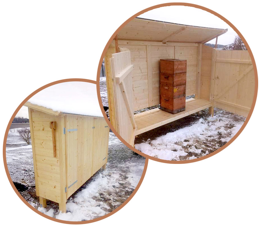 Details Bienenhuette Bienenstand